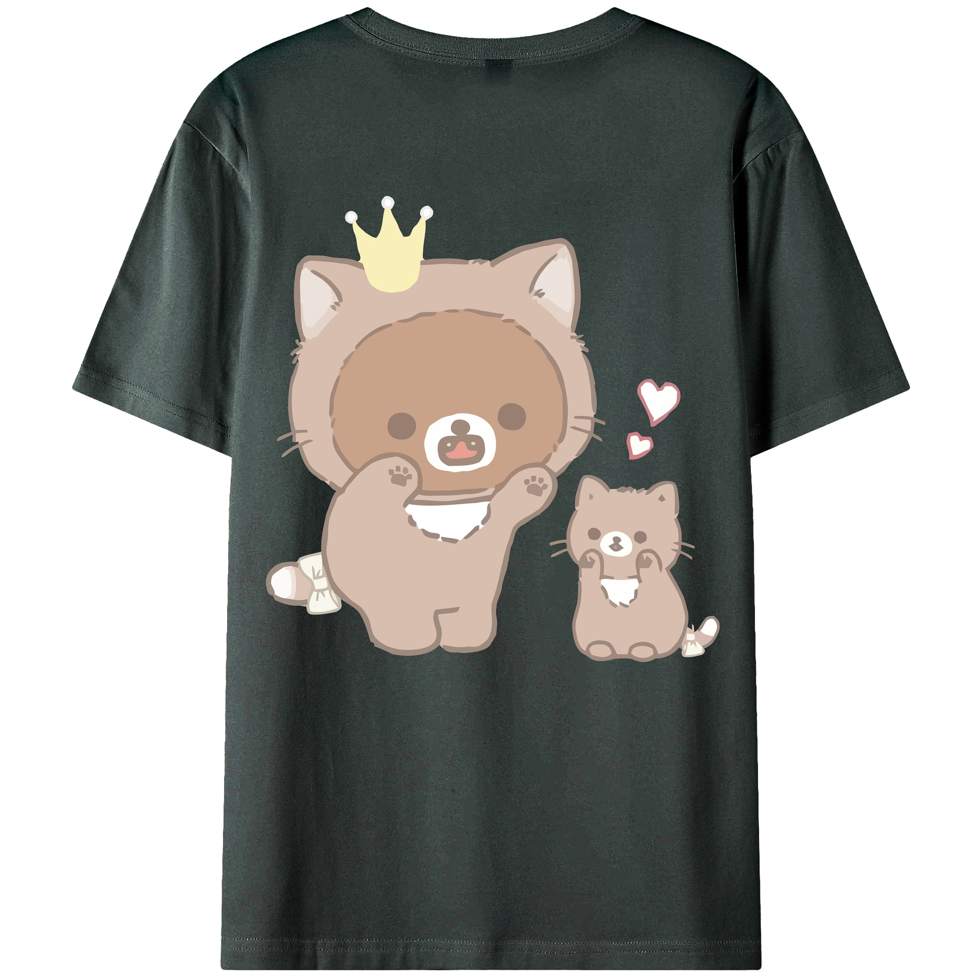 （画像用） リラックマ リラックマ キイロイトリ Rilakkuma Korilakkuma Kiiroitori 綿100％ メンズ半袖Tシャツ（バックプリント） 通気性